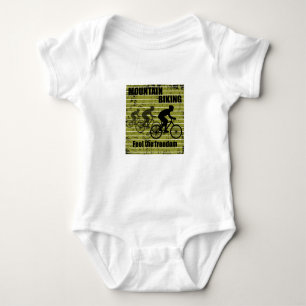 Mountainbiken  quote vintage romper