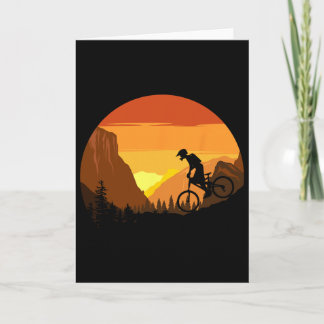 Mountainbiken Retro Sunset Trail Rijder  Kaart