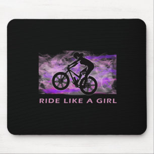 Mountainbiken Rijd Als Een Meisje Mtb Vrouwen Muismat