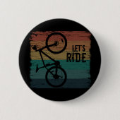 Mountainbiken  ronde button 5,7 cm (Voorkant)