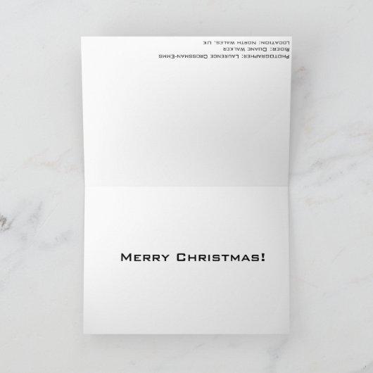 Mountainbiken Santa Christmas Kaart (Binnen)