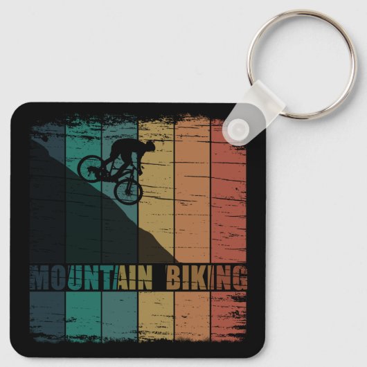 Mountainbiken  sleutelhanger (Achterkant)