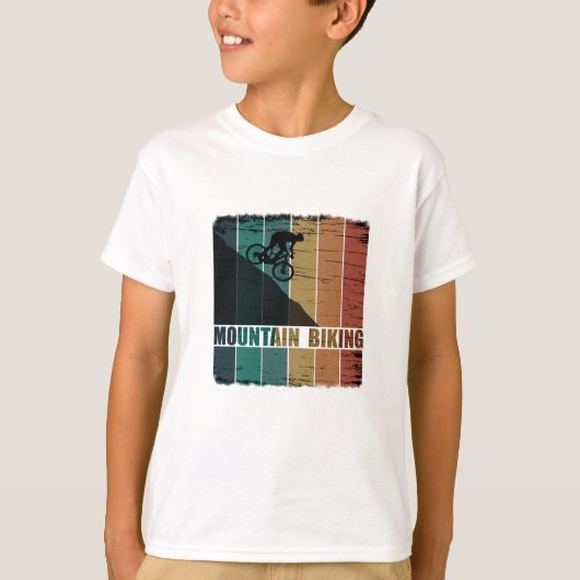 Mountainbiken  t-shirt (Voorkant)