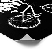 Mountainbiken Tekening Mtb Fietsen Poster (Hoek)