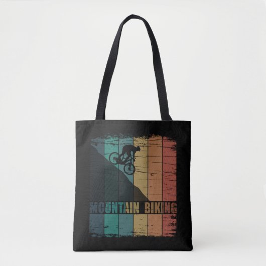 Mountainbiken  tote bag (Voorkant)