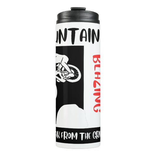 Mountainbiken Tumbler Thermosbeker (Voorkant)