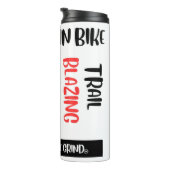Mountainbiken Tumbler Thermosbeker (Geroteerd rechts)