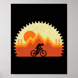 Mountainbiken - Uitrusting Mtb Rijden Wielrenner F Poster