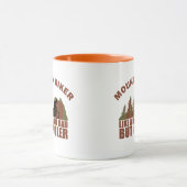 Mountainbiken vader vintage mok (Midden)