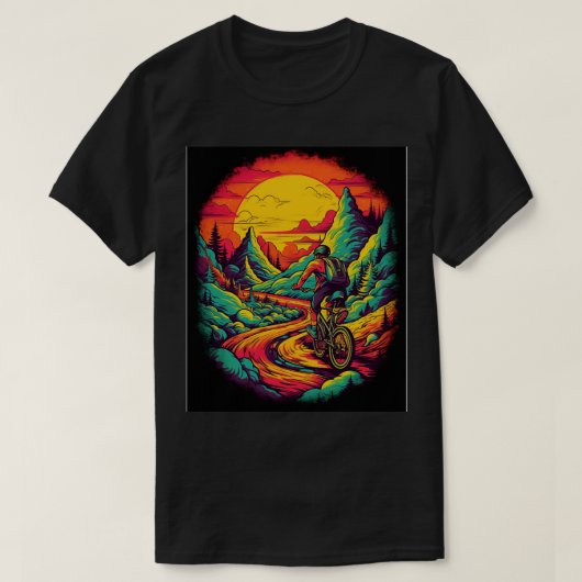 Mountainbiker 2 t-shirt (Design voorkant)