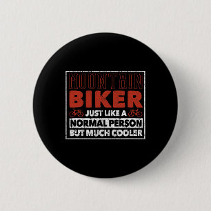 Mountainbiker Definitie Grappige Fiets Mtb Downhi Ronde Button 5,7 Cm