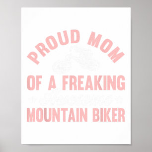 Mountainbiker Fiets Mtb Fietseren Fiets Moeder Poster