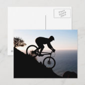 Mountainbiker. Leeuwenhoofd, Kaapstad Briefkaart (Voorkant / Achterkant)