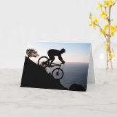 Mountainbiker. Leeuwenkop, Kaapstad Kaart (Gele Bloem)