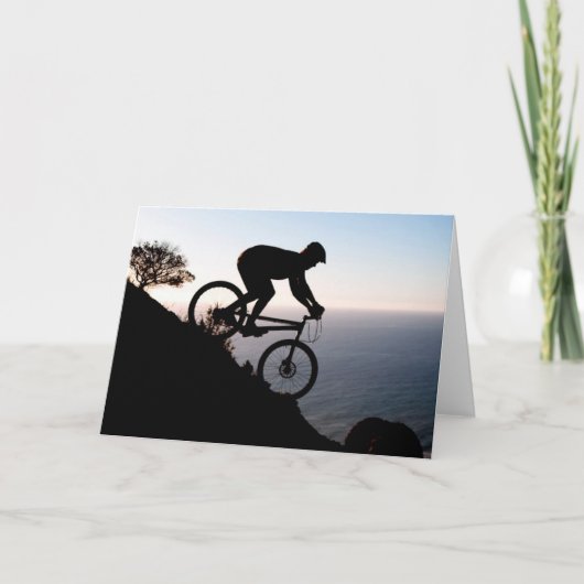 Mountainbiker. Leeuwenkop, Kaapstad Kaart (Voorkant)