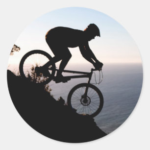Mountainbiker. Leeuwenkop, Kaapstad Ronde Sticker