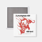 mountainbiker magneet (Voorkant / Achterkant)