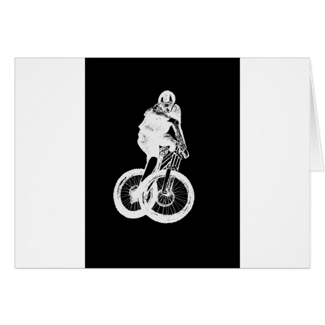 mountainbiker MTB BMX CYCLIST (Voorkant Horizontaal)