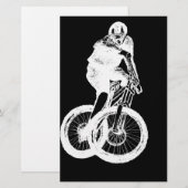 mountainbiker MTB BMX CYCLIST Briefpapier (Voorkant / Achterkant)