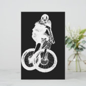 mountainbiker MTB BMX CYCLIST Briefpapier (Staand voorkant)