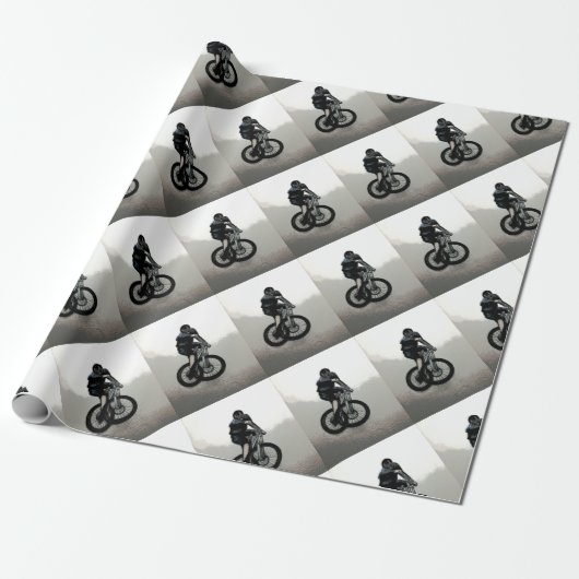 mountainbiker MTB BMX CYCLIST Cadeaupapier (Uitgerold)