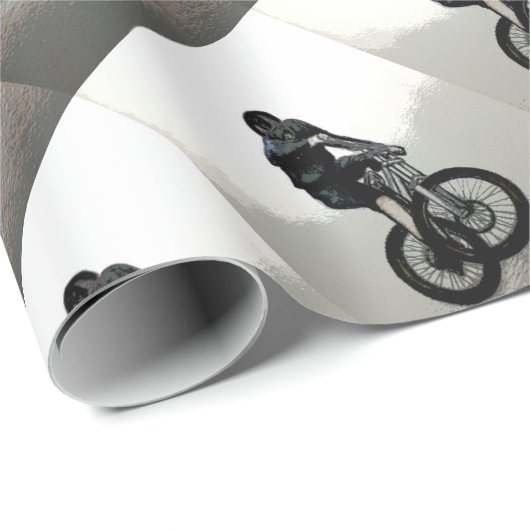 mountainbiker MTB BMX CYCLIST Cadeaupapier (Rol Hoek)
