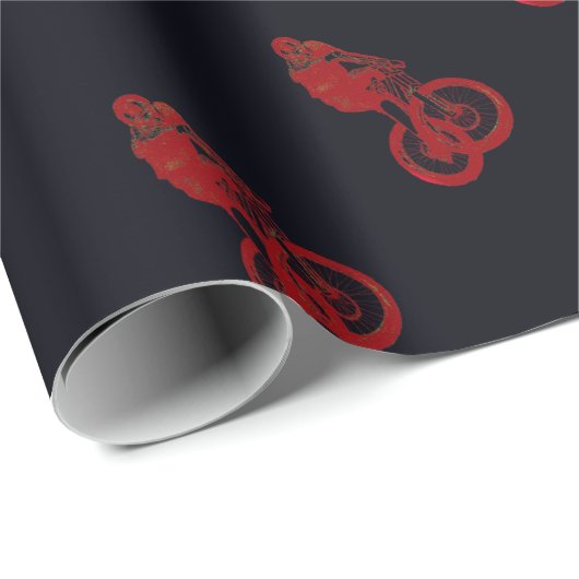 mountainbiker MTB BMX CYCLIST Cadeaupapier (Rol Hoek)