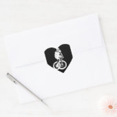 mountainbiker MTB BMX CYCLIST Heart Sticker (Envelop)
