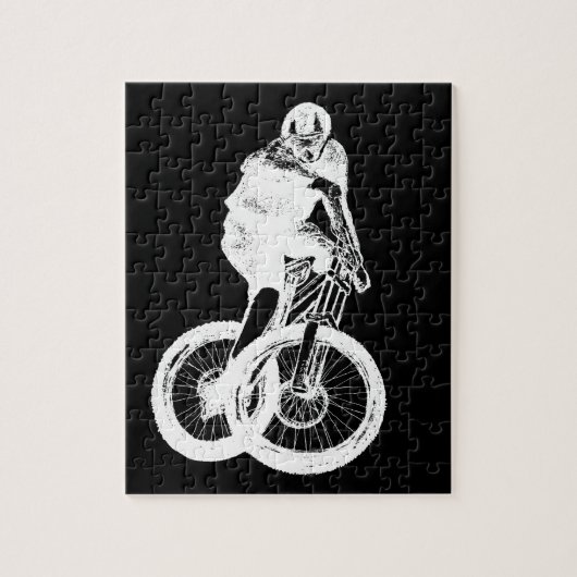 mountainbiker MTB BMX CYCLIST Legpuzzel (Verticaal)