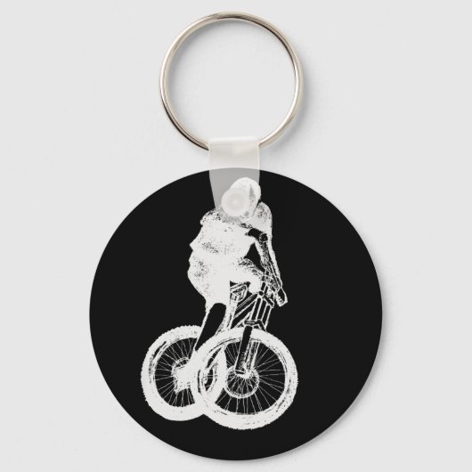 mountainbiker MTB BMX CYCLIST Sleutelhanger (Voorkant)