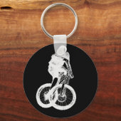 mountainbiker MTB BMX CYCLIST Sleutelhanger (Voorkant)