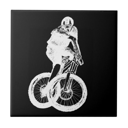 mountainbiker MTB BMX CYCLIST Tegeltje (Voorkant)