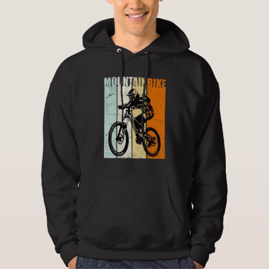 Mountainbiker MTB mountainbiken downhill Hoodie (Voorkant)
