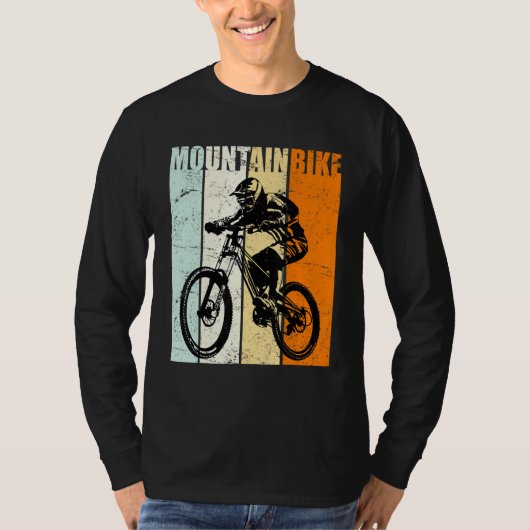 Mountainbiker MTB mountainbiken downhill T-shirt (Voorkant)