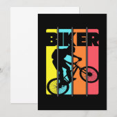 Mountainbiker Retro Vintage Kaart (Voorkant / Achterkant)