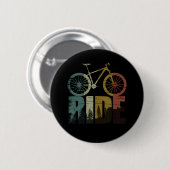 Mountainbikerider Ronde Button 5,7 Cm (Voorkant /achterkant)