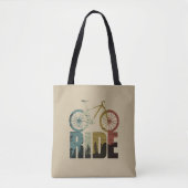 Mountainbikerider Tote Bag (Voorkant)