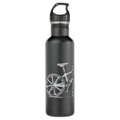mountainbiking Bicycle Downhill MTB Gift Waterfles (Voorkant)