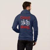 mountainbiking Kies een grindfietser Hoodie (Achterkant volledig)