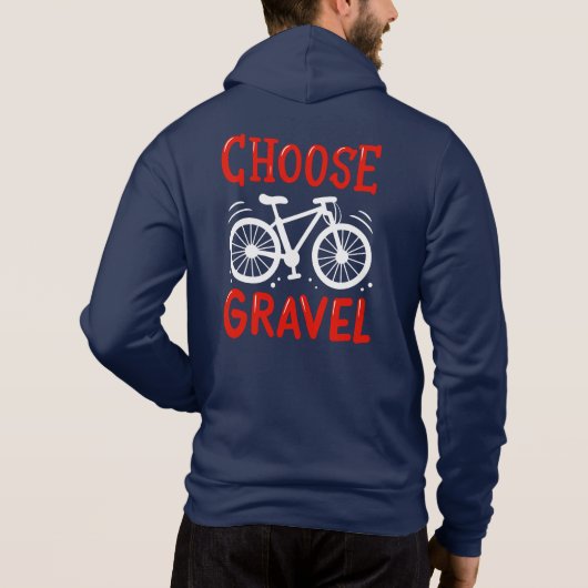 mountainbiking Kies een grindfietser Hoodie (Achterkant)