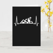 mountainbiking MTB Bike Gift Heartbeat Kaart (Gele Bloem)