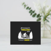 mountainbiking MTB fietscycling Gift Idee Briefkaart (Staand voorkant)