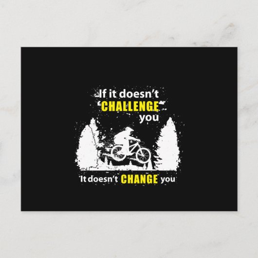 mountainbiking MTB fietscycling Gift Idee Briefkaart (Voorkant)