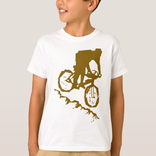 mountainbikingfiets t-shirt (Voorkant)