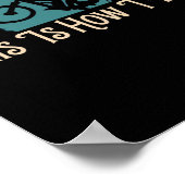 mountainbikringfiets Dit is hoe ik rol Poster (Hoek)