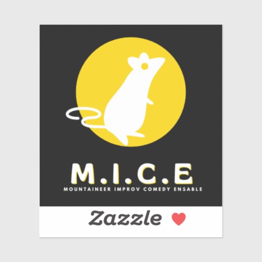 Mountaineer Improv Comedy Ensemble Vinyl Sticker (Vel)