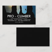 Mountaineer Silhouet, wandelen en klimmen Visitekaartje (Voorkant / Achterkant)
