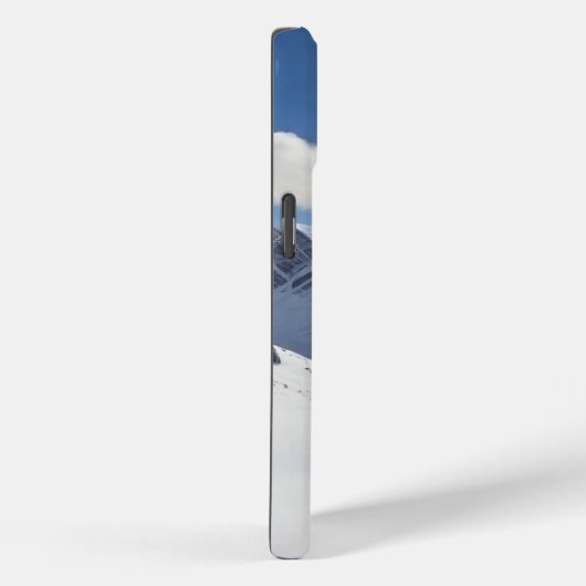 Mountaineering with Climber Silhouette and Mtns Case-Mate iPhone Case (Achterkant / Rechts)