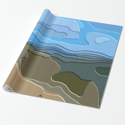 MOUNTAINEN CADEAUPAPIER (Uitgerold)