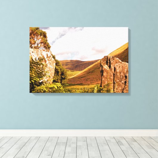 MOUNTAINEN CANVAS AFDRUK (Insitu (Houten vloer))